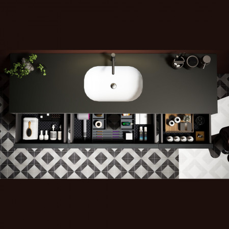 Тумба с раковиной Black & White U950.1600 Тумба с раковиной Black & White U950.1600