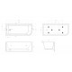 Асимметричная угловая акриловая ванна BelBagno BB712-1600-730-L Асимметричная угловая акриловая ванна BelBagno BB712-1600-730-L