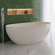Ванна отдельностоящая CEZARES CZR-RELAX-170-80-56-WM-PFB, цвет молочный белый