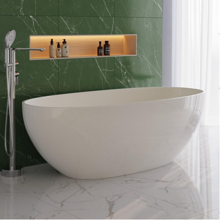 Ванна отдельностоящая CEZARES CZR-RELAX-170-80-56-WM-PFB, цвет молочный белый Ванна отдельностоящая CEZARES CZR-RELAX-170-80-56-WM-PFB, цвет молочный белый