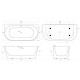 Ванна пристенная BelBagno BB710-1700-800 Ванна пристенная BelBagno BB710-1700-800