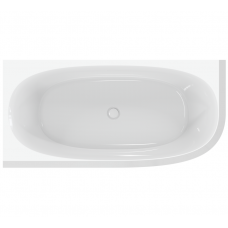 Асимметричная угловая акриловая ванна Cezares 165х80 CZR-LUX-CORNER-165-80-58-L