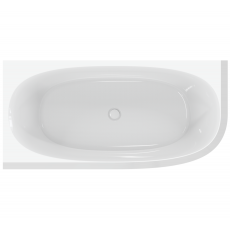 Асимметричная угловая акриловая ванна Cezares 165х80 CZR-LUX-CORNER-165-80-58-L