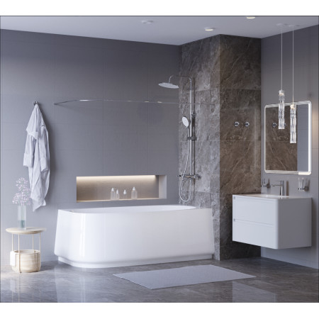 Асимметричная угловая акриловая ванна Cezares 165х80 CZR-LUX-CORNER-165-80-58-R Асимметричная угловая акриловая ванна Cezares 165х80 CZR-LUX-CORNER-165-80-58-R