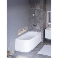 Асимметричная угловая акриловая ванна Cezares 165х80 CZR-LUX-CORNER-165-80-58-R