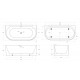 Ванна пристенная BelBagno BB713-1700-800 Ванна пристенная BelBagno BB713-1700-800