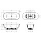 Ванна отдельностоящая BelBagno BB701-1700-750-K Ванна отдельностоящая BelBagno BB701-1700-750-K