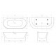 Ванна пристенная BelBagno BB711-1700-750 Ванна пристенная BelBagno BB711-1700-750