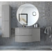 Мебель для ванной чаша слева Cezares VAGUE 104 Grigio lucido 54854+54855