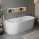 Ванна акриловая пристенная матовая BelBagno BB412-1700-800-MATT Ванна акриловая пристенная матовая BelBagno BB412-1700-800-MATT