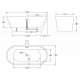 Ванна акриловая отдельностоящая BelBagno BB61-1700 Ванна акриловая отдельностоящая BelBagno BB61-1700