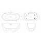 Ванна акриловая отдельностоящая BelBagno BB414-1700-800 Ванна акриловая отдельностоящая BelBagno BB414-1700-800