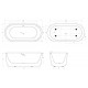 Ванна отдельностоящая BelBagno BB709-1700-780 Ванна отдельностоящая BelBagno BB709-1700-780