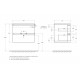 Мебель для ванной Cezares VAGUE 70 Bianco lucido 44220 Мебель для ванной Cezares VAGUE 70 Bianco lucido 44220