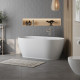 Ванна акриловая отдельностоящая матовая BelBagno BB413-1700-800-MATT Ванна акриловая отдельностоящая матовая BelBagno BB413-1700-800-MATT