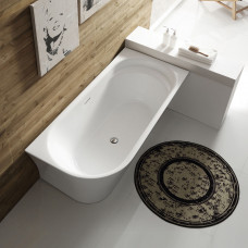 Асимметричная угловая акриловая ванна BelBagno BB410-1700-780-R