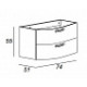 Мебель для ванной CEZARES COMFORT 75 Larice Мебель для ванной CEZARES COMFORT 75 Larice
