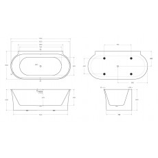 Ванна акриловая BelBagno BB409-1700-800