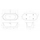Ванна акриловая BelBagno BB409-1700-800 Ванна акриловая BelBagno BB409-1700-800