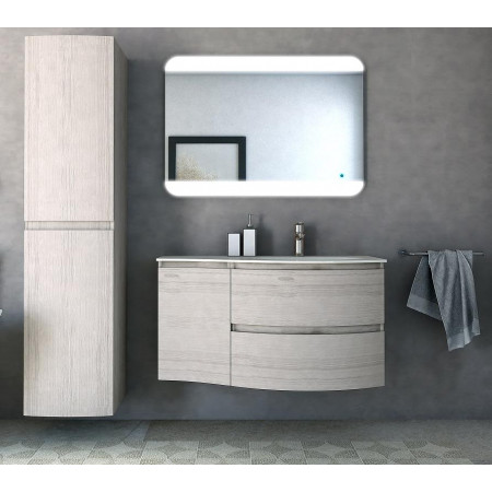 Мебель для ванной чаша справа Cezares VAGUE 104 Rovere sbiancato 54847+54849 Мебель для ванной чаша справа Cezares VAGUE 104 Rovere sbiancato 54847+54849