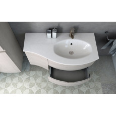 Мебель для ванной чаша справа Cezares VAGUE 104 Rovere sbiancato 54847+54849