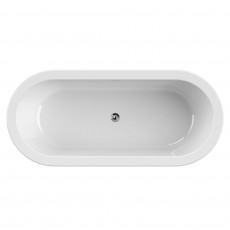 Ванна акриловая 180х80 отдельностоящая Cezares SLIM CENTRAL-180-80-60-NERO-SET