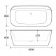 Акриловая ванна Art&Max AM-316-1600-800 Акриловая ванна Art&Max AM-316-1600-800
