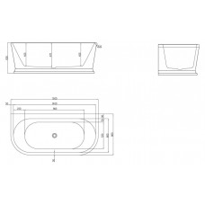 Ванна акриловая BelBagno BB408-1500-800