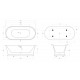 Ванна акриловая отдельностоящая BelBagno BB402-1700-790 Ванна акриловая отдельностоящая BelBagno BB402-1700-790