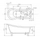 Ванна отдельностоящая BelBagno BB20-1700 Ванна отдельностоящая BelBagno BB20-1700