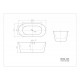 Ванна акриловая отдельностоящая BelBagno BB306-1585 Ванна акриловая отдельностоящая BelBagno BB306-1585