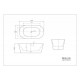 Ванна акриловая отдельностоящая BelBagno BB306-1485 Ванна акриловая отдельностоящая BelBagno BB306-1485