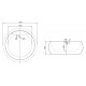 Ванна отдельностоящая BelBagno BB30-1550 Ванна отдельностоящая BelBagno BB30-1550