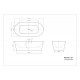Ванна акриловая отдельностоящая BelBagno BB306-1785 Ванна акриловая отдельностоящая BelBagno BB306-1785
