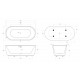 Ванна акриловая отдельностоящая BelBagno BB401-1700-800 Ванна акриловая отдельностоящая BelBagno BB401-1700-800