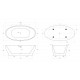 Ванна акриловая отдельностоящая BelBagno BB403-1700-850 Ванна акриловая отдельностоящая BelBagno BB403-1700-850