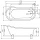 Ванна акриловая отдельностоящая BelBagno BB04 Ванна акриловая отдельностоящая BelBagno BB04