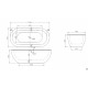 Ванна акриловая отдельностоящая BelBagno BB13-1700 Ванна акриловая отдельностоящая BelBagno BB13-1700
