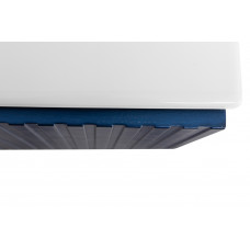 Тумба подвесная CEZARES DUET-N-1200-2C-SO-SPF-P с раковиной CZR-8073-120-1-2 с двумя отверстиями для смесителей, cапфир