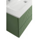 Тумба подвесная CEZARES DUET-N-1200-2C-SO-PS-P с раковиной CZR-8073-120-1-2 с двумя отверстиями для смесителей, фисташковый софт Тумба подвесная CEZARES DUET-N-1200-2C-SO-PS-P с раковиной CZR-8073-120-1-2 с двумя отверстиями для смесителей, фисташковый софт