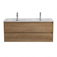 Тумба BelBagno KRAFT-1200-2C-SO-2-RNN с 2-й раковиной BelBagno BB1200-2-ETL, Rovere Nebrasca Nature
