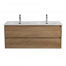 Тумба BelBagno KRAFT-1200-2C-SO-2-RNN с 2-й раковиной BelBagno BB1200-2-ETL, Rovere Nebrasca Nature