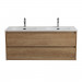 Тумба BelBagno KRAFT-1200-2C-SO-2-RNN с 2-й раковиной BelBagno BB1200-2-ETL, Rovere Nebrasca Nature