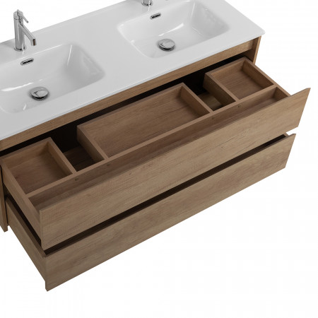 Тумба BelBagno KRAFT-1200-2C-SO-2-RNN с 2-й раковиной BelBagno BB1200-2-ETL, Rovere Nebrasca Nature Тумба BelBagno KRAFT-1200-2C-SO-2-RNN с 2-й раковиной BelBagno BB1200-2-ETL, Rovere Nebrasca Nature