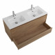 Тумба BelBagno KRAFT-1200-2C-SO-2-RNN с 2-й раковиной BelBagno BB1200-2-ETL, Rovere Nebrasca Nature Тумба BelBagno KRAFT-1200-2C-SO-2-RNN с 2-й раковиной BelBagno BB1200-2-ETL, Rovere Nebrasca Nature