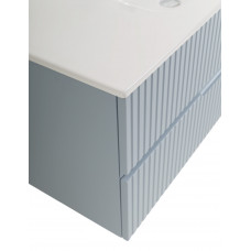 Тумба подвесная CEZARES DUET-N-1200-2C-SO-APR-P с раковиной CZR-8095-120, голубой жемчужный