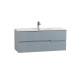 Тумба подвесная CEZARES DUET-N-1200-2C-SO-APR-P с раковиной CZR-8095-120, голубой жемчужный Тумба подвесная CEZARES DUET-N-1200-2C-SO-APR-P с раковиной CZR-8095-120, голубой жемчужный