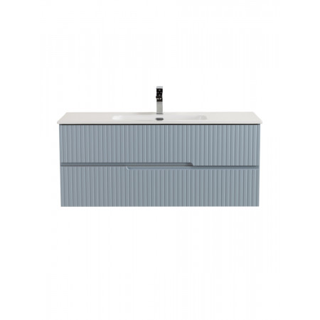 Тумба подвесная CEZARES DUET-N-1200-2C-SO-APR-P с раковиной CZR-8095-120, голубой жемчужный Тумба подвесная CEZARES DUET-N-1200-2C-SO-APR-P с раковиной CZR-8095-120, голубой жемчужный