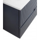 Тумба подвесная CEZARES DUET-N-1200-4C-SO-2-GR-P с раковиной CZR-8095-120-2 с двумя чашами, графит Тумба подвесная CEZARES DUET-N-1200-4C-SO-2-GR-P с раковиной CZR-8095-120-2 с двумя чашами, графит