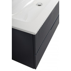 Тумба подвесная CEZARES DUET-N-1200-2C-SO-GR-P с раковиной CZR-8073-120, графит